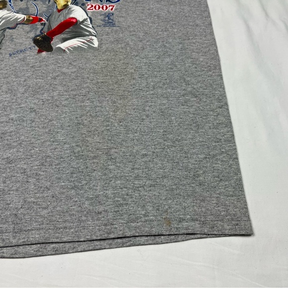 Vtg Boston Red Sox 2007 World Series Men’s T-Shirt Sz Large Y2K Grey A4 - Picture 6 of 8